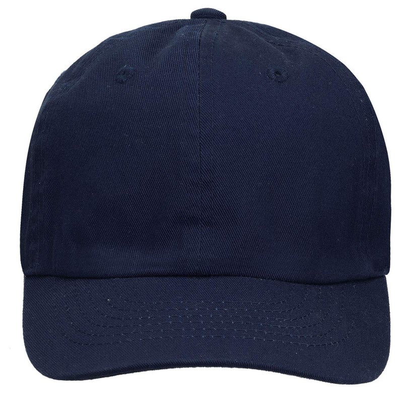 Falari Kids Boy Girl Baseball Cap Hat Washed Low Profile 100% Cotton Soft Lightweight Adjustable Size (2-5 Years, Navy) - Image 2
